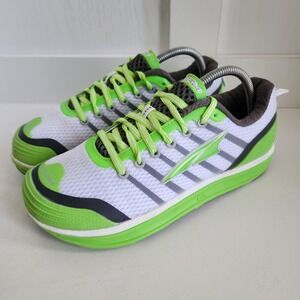 Altra Intuition 2 Womens Size 9 Running Shoes White Lime Green Zero Drop A2333-3